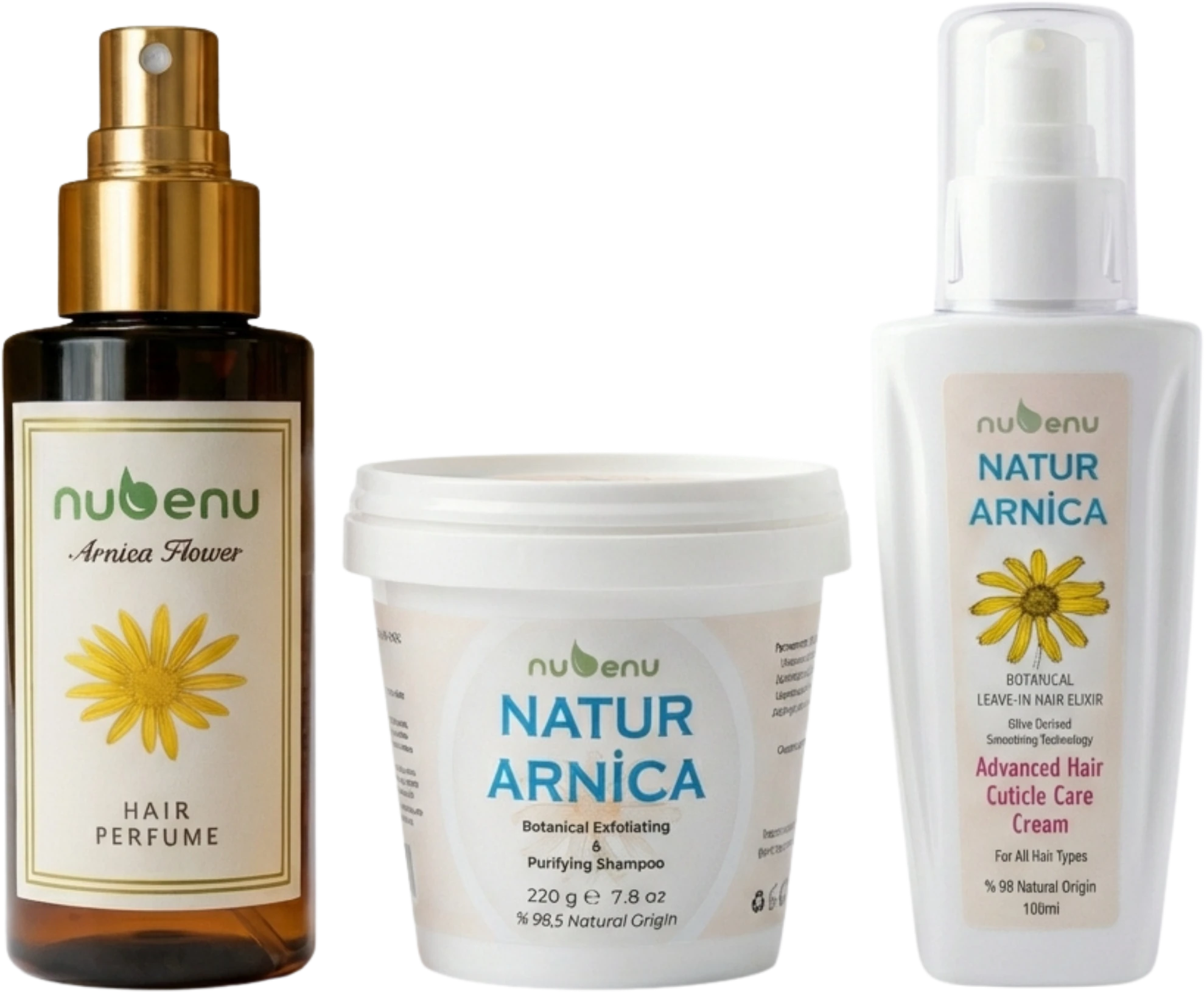 Nubenu Natur Arnica 3'lü Set